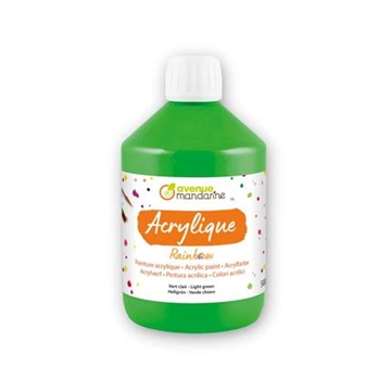 Image de Peinture acrylique mate Rainbow 500 ml vert clair